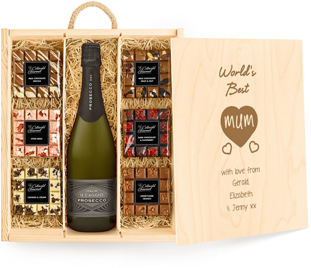Mother's Day Large Personalised Chocolate Tasting Experience With Prosecco